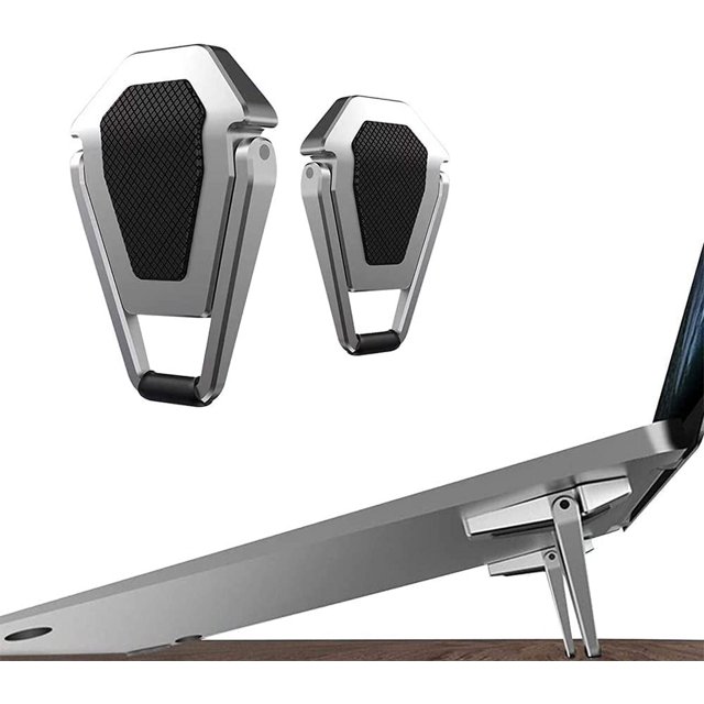 Paquete de 2 mini soporte para computadora portátil, soporte invisible para computadora portátil, soporte plegable para computadora portátil, soporte liviano, adecuado para tabletas con teclado
