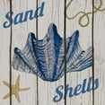 thumbnail image 2 of Ritter, Gina 20x20 White Modern Wood Framed Museum Art Print Titled - Nautical Shells I, 2 of 4