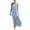 Light Blue, variant on Women's Summer Floral Beach Flowy Split Maxi Long Dresses,White,Women's S-XXL