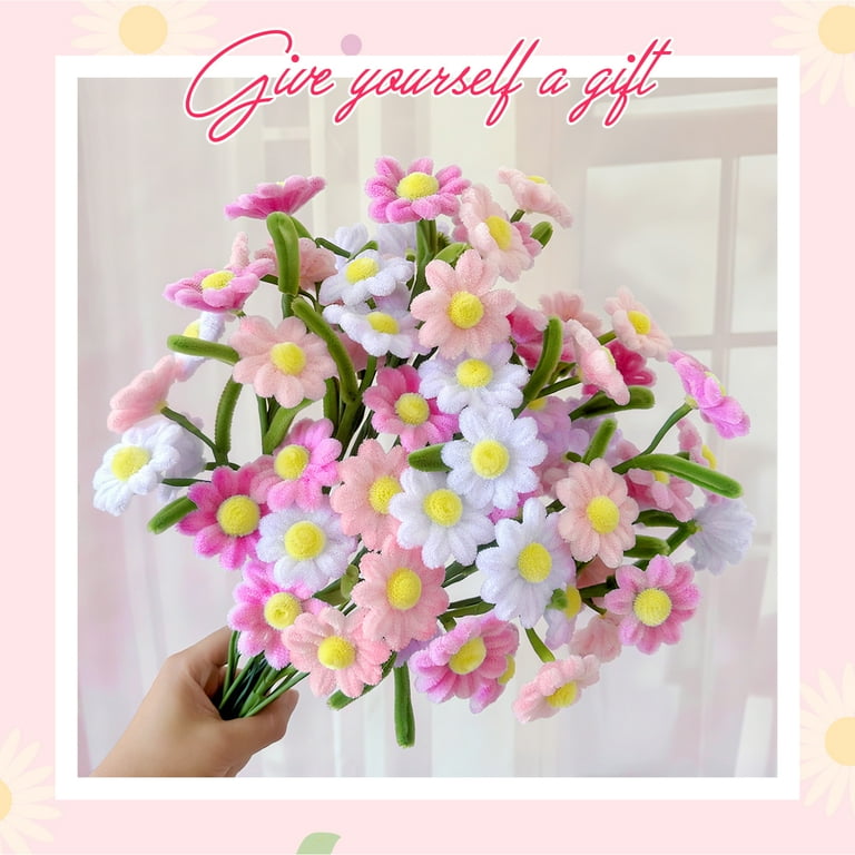 MQUPIN 300 Piece Pipe Cleaner Flower Set With Instruction