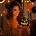 thumbnail image 7 of Large Lighted Halloween Pumpkins, Halloween Jack-O-Lantern, Plastic Pumpkin Lantern for Thanksgiving, Halloween Pumpkins Decoration for Indoor Outdoor, 7 of 7