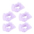 thumbnail image 5 of EXHUMKY 5-Pack Violet Hair Ties Set, Lightweight Yarn Ponytail Holders for Daily Use, Cloth Elastic Bands, 5 of 6