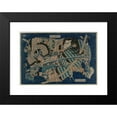 thumbnail image 2 of Katsushika Hokusai 18x14 Black Modern Framed Museum Art Print Titled - Kamakura No Gengoro Seizing Torinoumi Tasaburo (Early 1830s), 2 of 5
