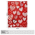 thumbnail image 4 of Orinice Hearts Flowers Warm Lightweight Blanket Soft Fleece Throw Blanket for Living Rooms Sofa Decor All Seasons Bedding Gift 60x80in, 4 of 6