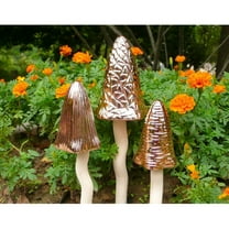 Bosmere Tinkling Ceramic Toadstools - Set of 3