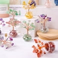 thumbnail image 2 of Matsuzay Mini árbol de cristal ABS, decoración del hogar con piedra Natural Feng Shui, decoración de escritorio de bonsái Artificial Decoración del hogar Estilo 5, 2 of 6