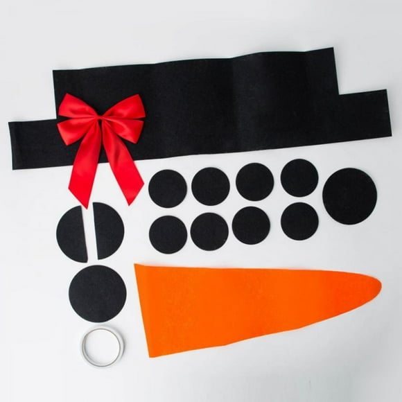 Brand Clearance! Christmas Snowman Expression Plastic Decoration Reusable Garage Door Lovely Christmas Home Decor Merry Christmas Gift