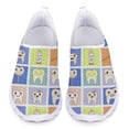 thumbnail image 1 of Mocasines de verano para mujer, bonitos zapatos planos con estampado de dibujos animados de dientes médicos, zapatillas de deporte de malla para exteriores, tendencia que combina con todo, 1 of 5