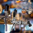 thumbnail image 2 of Stainless Steel Beer Faucet with Flow Control, Chrome Plated Tap for Home Bar, Rustproof and Leak-Proof Design, Adjustable Draft Dispenser, 2 of 5