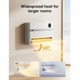 thumbnail image 5 of DREO Smart Wall Heater for Indoor,1500W Quick Heating,Remote/App Control,120° Vertical Oscillation,Adjustable Thermostat,24H Timer,Quiet Space Heater for Bedroom,White, 5 of 6