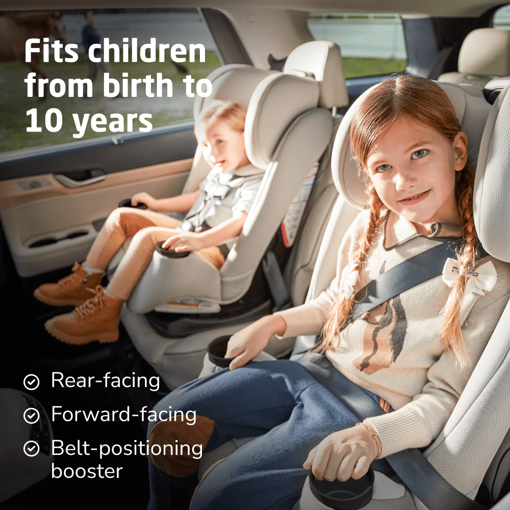 Maxi-Cosi Pria All-in-One Convertible Car Seat, Sea Storm Black