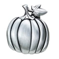 thumbnail image 4 of Fennco Styles Harvest Pumpkin Metal Napkin Rings Set of 4 - Pewter Napkin Holders for Home Décor, Thanksgiving, Halloween, Dining Table and Special Events …, 4 of 5
