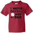thumbnail image 3 of Inktastic I Watch Baseball with My Dad Youth T-Shirt, 3 of 5