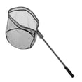 thumbnail image 3 of Ethern Fishing Landing Net Aluminum Alloy Foldable Fishing Net Catching Releasing Ergonomic Handle Lightweight Non Slip Grip Mesh black, 3 of 9