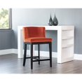 thumbnail image 2 of Sunpan Hayden 26" Modern Fabric Counter Stool in Orange/Black, 2 of 7