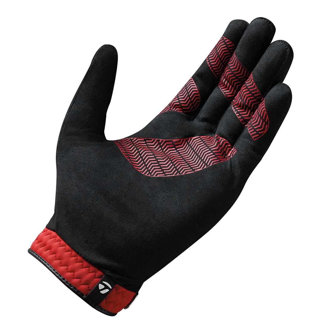 TaylorMade Rain Control Golf Gloves (Black/Red), X-Large