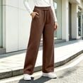 thumbnail image 2 of WRKEKC Wide Leg Sweatpants for Women Elastic Waistband Loose Fit Casual Athletic Trousers Soft Comfortable Bottoms with Pockets for Workout and Daily Outfits, 2 of 6