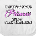 thumbnail image 4 of Inktastic Princess Girls Baby Bib, 4 of 4