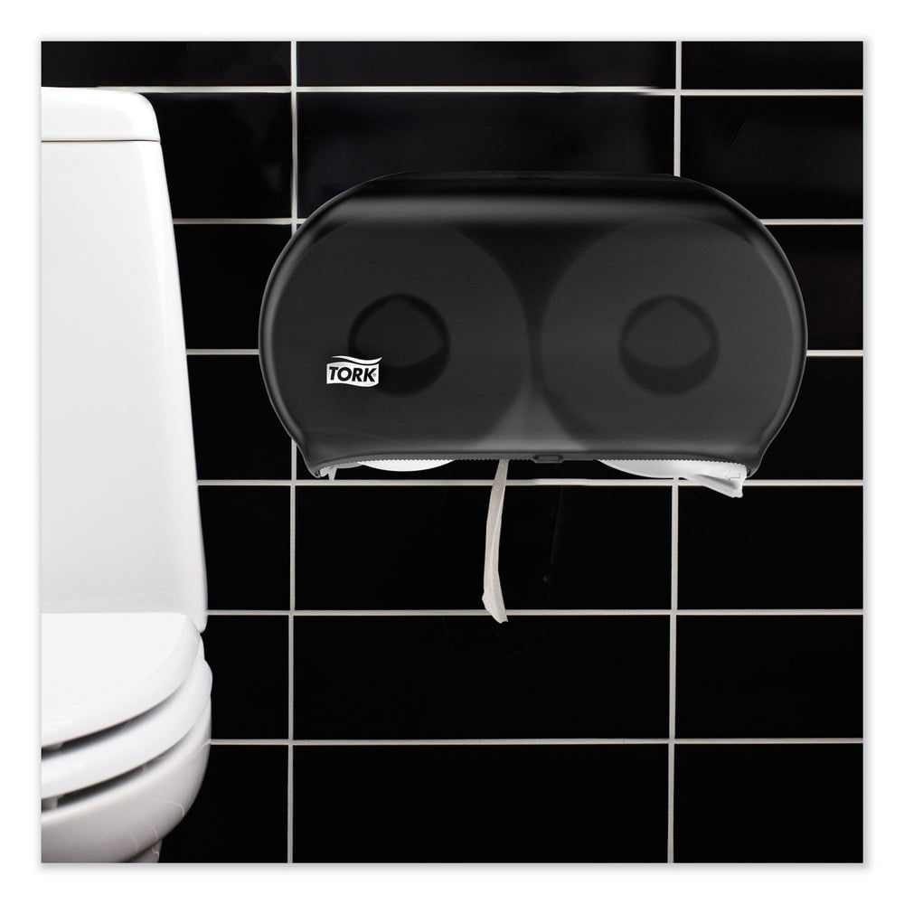TORK Universal Jumbo Bath Tissue Roll - 2 Ply - 3.60" x 1000 ft - 1000 Sheets/Roll - 8.80" Roll Diameter - White - Paper - Dye-free, Fragrance-free, Long Lasting - 12
