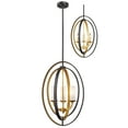 thumbnail image 2 of Z-Lite Ashling 3 Light Pendant in Matte Opal and Bronze Gold, 2 of 6