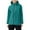 304#Green, variant on Ftwytp Women's Softshell Jacket Lightweight Fleece Lined Rain Jacket Waterproof Warm Windbreaker Coat With Removable Hood