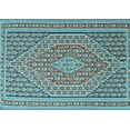 thumbnail image 1 of Ahgly Company Indoor Rectangle Southwestern Light Blue Country Area Rugs, 8' x 12', 1 of 4