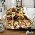 thumbnail image 2 of 1pc Virgin Mary Blanket, Warm And Soft Lightweight Flannel Throw For Sofa, Bed, Travel, Camping, Livingroom, Office, Couch, Chair, And Bed, 2 of 5
