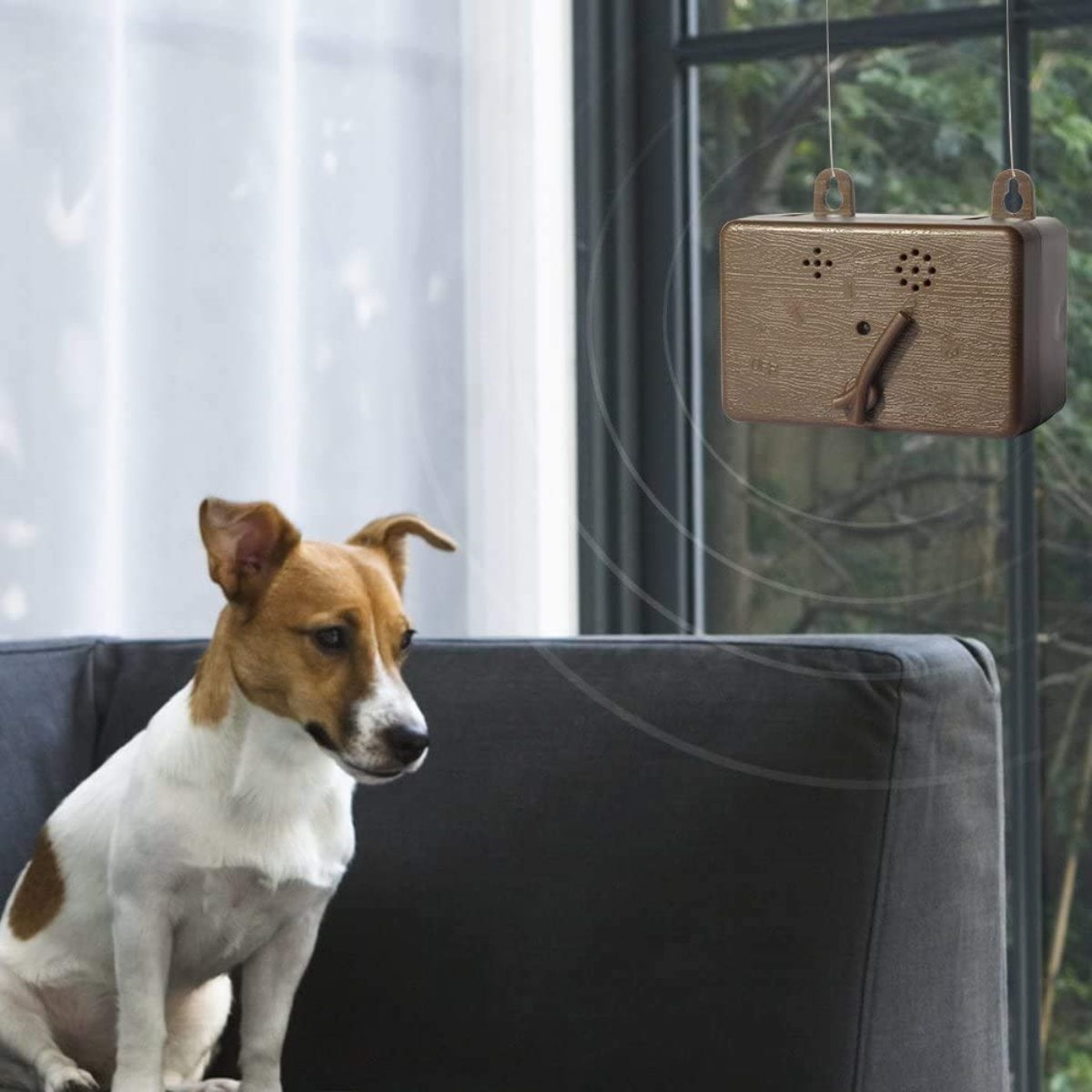 Outdoor ultrasonic anti barking control device dog pet stop barking training NJ 