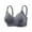 Grey, variant on Womens Bralettes Cotton Bras Thin Laceless Comfortable Breathability Underwear Large Size Brater Buckle Female Bra V Neck Vest Bralette Wireless Bra wireless Plus Size Comfortable Bras Grey 46