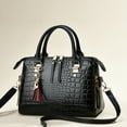 thumbnail image 3 of LNGOOR Women‘s Fashion Crocodile Pattern Mother-Bag Two Piece Set  Large Capacity And Versatile Handbag With Tassel Pendant Gift, 3 of 6
