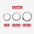 thumbnail image 3 of Key Smart 5039908 Stainless Steel Key Ring, Silver, 3 of 6