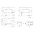 thumbnail image 2 of BALATAS CERAMICAS CAMARO 1998 al 2002 CHEVROLET 3.8L V6 Traseras BREMBO ., 2 of 5