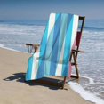 thumbnail image 4 of PHYHOO  Microfiber Beach Towel: Quick-Dry, Compact, Sand-Free, Absorbent, Sandproof and Lightweight - Perfect for Camping, Beach, and Roadtrips (Sky Blue Stripes Design  30x60in, 4 of 8