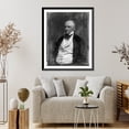 thumbnail image 4 of Historic Framed Print, [George Washington Parke Custis, half-length portrait, three-quarters to the left, wearing white waistcoat], 17-7/8" x 21-7/8", 4 of 9