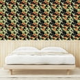thumbnail image 3 of Ambesonne Tropical Vibes Peel & Stick Wallpaper for Home, Leafy Flowers Daisy, 13"x72", Pistachio Green Vermilion, 3 of 5