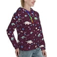 thumbnail image 6 of Haiem Space Dinosaur for Women's Fashion Hoodies & Sweatshirts with Kangaroo Pocket,Hooded Sweatshirt with Eye-catching Drawstrings-X-Large, 6 of 7