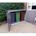 thumbnail image 5 of Biohort BIO1250 7 x 3 x 4 ft. HighBoard 200 Metal Trash Can Storage, Metallic Dark Grey, 5 of 11