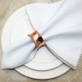 thumbnail image 5 of Xiao Hua 12 servilleteros redondos con cuentas para bodas, fiestas, celebraciones y cenas (oro rosa)., 5 of 5