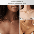 thumbnail image 5 of VNOX Gold Number Necklace for Women - DIY 10 PCS Number 0-9 Charm Necklace, 18K Gold Plated Number Pendant Dainty Birth Month Choker Game Day Accessories Personalized Jewelry Birthday Gift for Her, 5 of 7