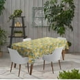 thumbnail image 2 of Vargottam Indoor/OutdoorTablecloth58x82 InchRectangleTablecloth Waterproof PatioTableCloths- Spring/SummerTableCovers for Backyard RectangularTable/BBQs/Picnic -Yellow, 2 of 5