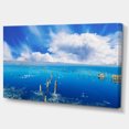 thumbnail image 2 of Beautiful Blue Salk Lake - Large Seascape Art Canvas Print, 2 of 3
