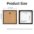 thumbnail image 6 of Muzilife 10x10 inch Shadow Box Picture Frame with Linen Board Deep Wood Glass Display Case, Black, 6 of 6