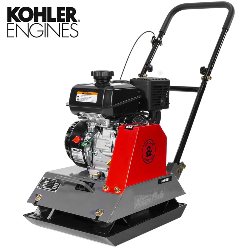 XtremepowerUS 6HP Plate Compactor Gas Powered Vibration Compaction