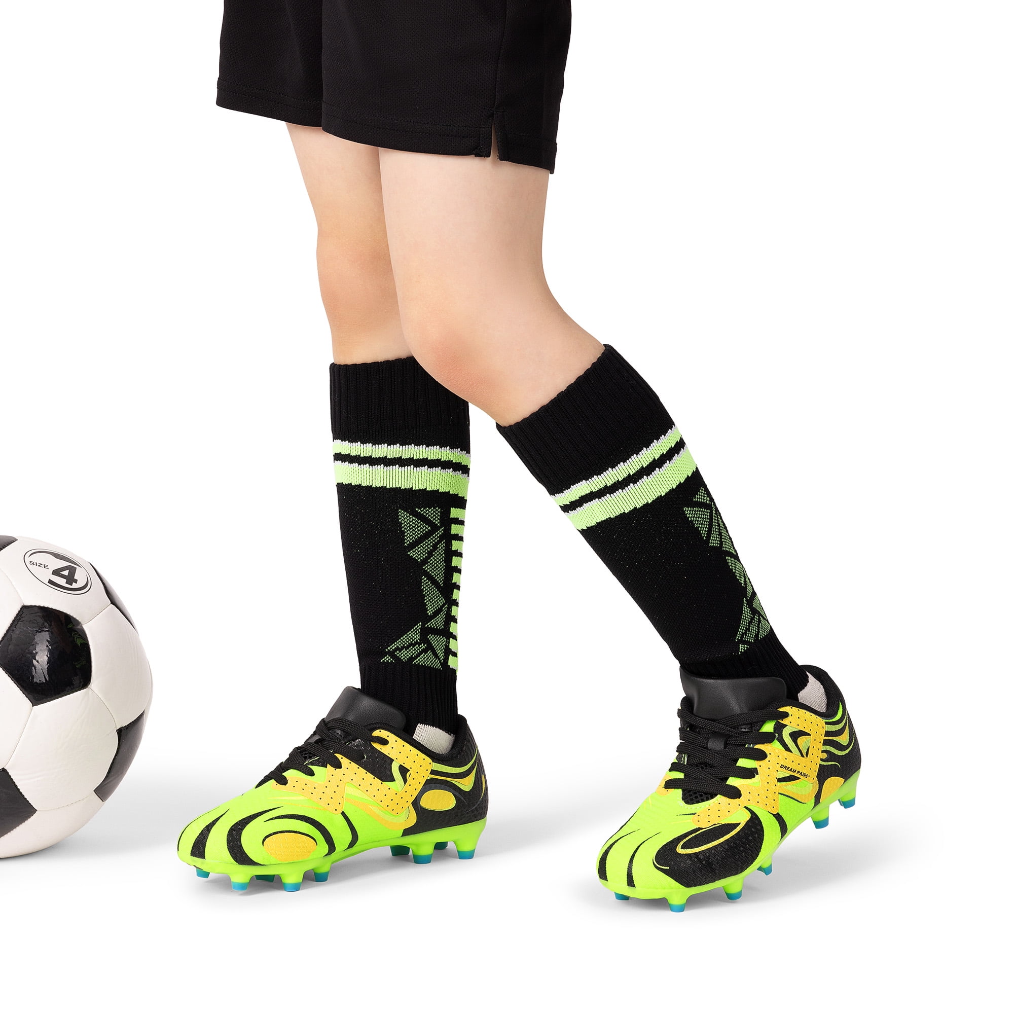 Boys Girls Soccer Cleats Youth Firm Groud Sport Football Cleats for Little/Big Kid/Toddler