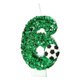 thumbnail image 1 of Vela de Cumpleaños de Fútbol, Decoración para Tarta de Fútbol de 9.º Cumpleaños, Velas de Nueve Años con Brillantina Verde, Número 9, para Cupcakes, Decoración para Fiestas de Cumpleaños para Niños y, 1 of 2