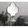 thumbnail image 4 of Metal plum mirror 36 inch x 36 inch in Brass by Elegant MR653636BR in Brass Finish, 4 of 4