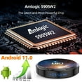 thumbnail image 3 of HK1RBOX W2T Amlogic S905W2 Quad Core RAM 4GB ROM 32GB Dual WiFi 2.4G/5.8G BT4.2 4K AV1 Android 11.0 Home Smart Media Player, 3 of 7