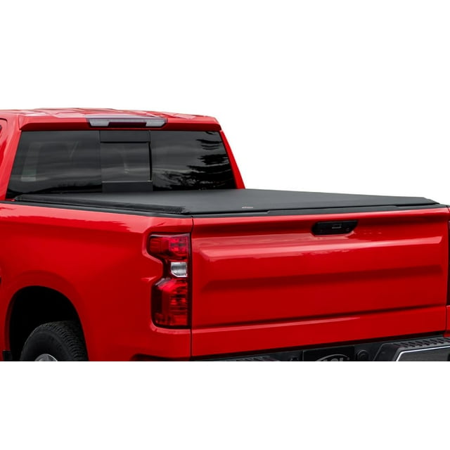 ACCESS Covers Tonneau Cover 35329 LiteRider; Soft Roll-Up Hook And Loop; Black; Vinyl; Lockable; With Nylon Straps/Clamps/Aluminum Bows/Rails/Bars