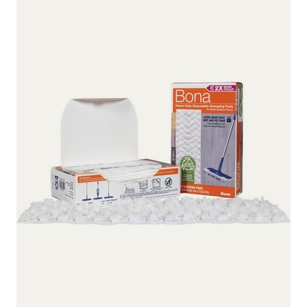 Bona 16.6 in. Heavy-Duty Disposable Dry Sweeping Refill Pads Unscented, 14-Count AX0003639
