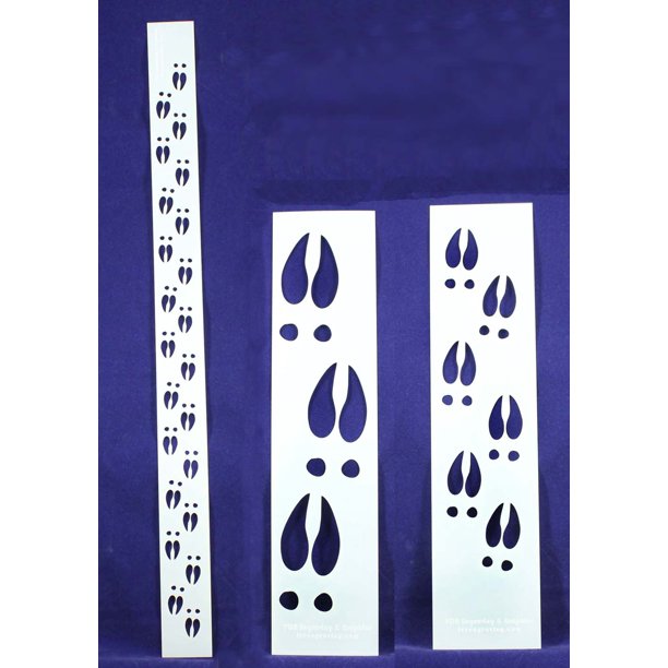 Deer Hoof Tracks 3 Piece Border Stencil Set - Walmart.com - Walmart.com